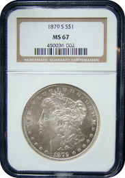 Morgan Silver Dollars NGC/PCGS MS-67
