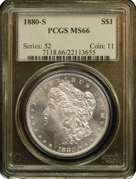 Morgan Silver Dollars NGC/PCGS MS-66