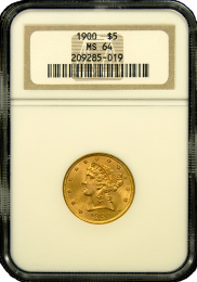 $5 Liberty Gold Coin NGC/PCGS MS-64