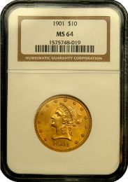 $10 Liberty Gold Coin NGC/PCGS MS-64 - In Holder