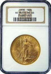$20 Saint-Gaudens Gold Coin NGC/PCGS MS-66