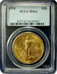 $20 Saint-Gaudens Gold Coin NGC/PCGS MS-63