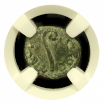 Pontius Pilate Bronze Prutah 26-36 AD - Fine Quality | Lituus/Date in Wreath | Obverse