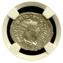 Philip II Silver Double-Denarius NGC Mint State 
